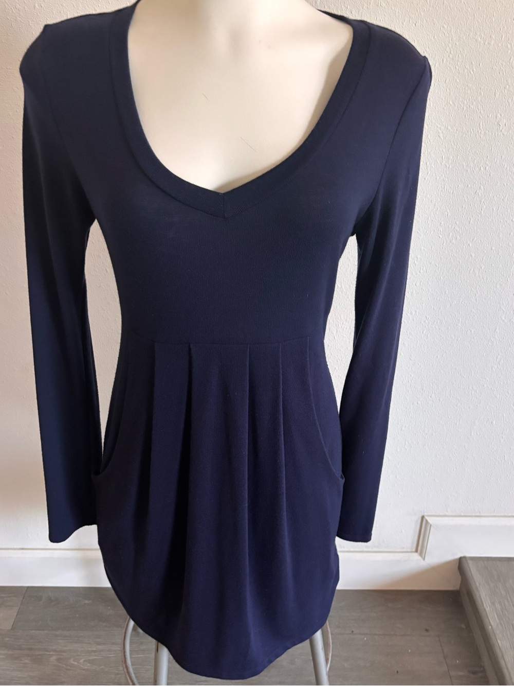 Navy Long Sleeve Dress